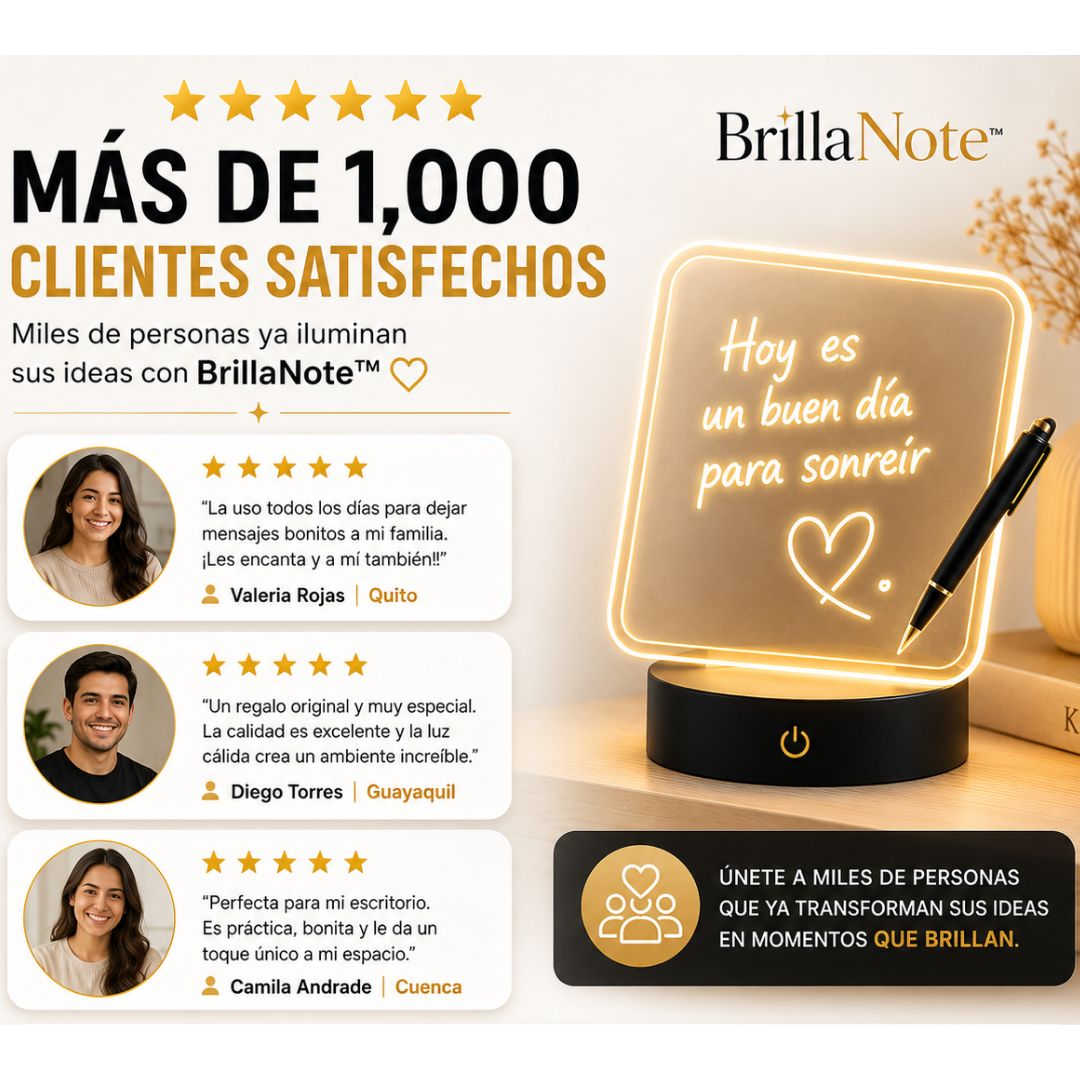 Lámpara LED Escribe recuerdos que brillan.